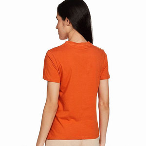 Camiseta de Algodón Lisa con Cuello Redondo para Mujer, Camiseta de Algodón Informal de Verano para Mujer, Camiseta de Algodón Informal de Manga Corta para Mujer - Product Image 3