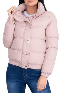 Chaqueta acolchada personalizada para mujer 2025, nuevo diseño, la mejor calidad, moda promocional, abrigo de invierno brillante, decoración con patrón de cuello levantado - Product Image 3