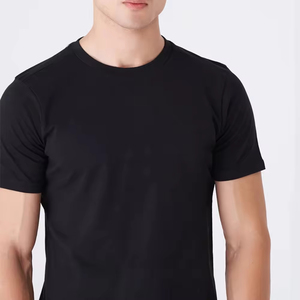 Camiseta de Cuello Redondo para Hombre, Mezcla de Poliéster y Algodón, Corte Ajustado, Ligera, Unisex, Impresión Serigráfica, OEM, ODM, Venta al Por Mayor - Product Image 6