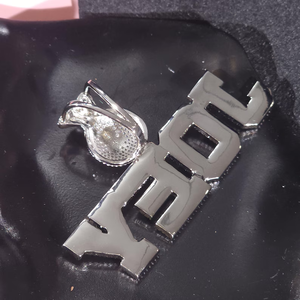 Luxury Moissanite Joey Money Bag Pendant Necklace Iced Out Custom <b>Name</b> Hip Hop Charm Jewelry Silver Gold - Product Image 3