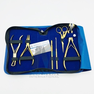 Kit de herramientas de extensión de cabello chapado en oro Incluye alicates Herramientas de bucles de cabello en Rexene Kit Calidad de precisión Grado quirúrgico - Product Image 4
