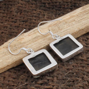 Pendientes de Fluorita Arcoíris Natural al por Mayor, Plata de Ley 925 con Engaste de Bisel, Joyería Fina de Lujo para Mujer, Precio de Fábrica - Product Image 6