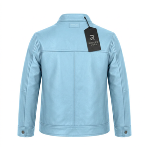 Chaqueta de cuero para niños diseñada para la moda moderna, con comodidad acogedora, rendimiento duradero y uso diario con confianza para niños y niñas. - Product Image 2