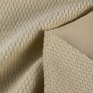 Premium Dyed French Terry <b>Fabric</b> <b>Medium</b> Weight Knitted Rib Solids Absorbent Home Textile Cotton <b>Fabric</b> - Product Image 1