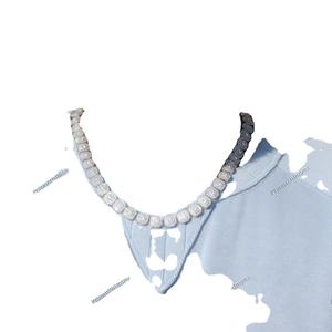 Por encargo redondo VVS Moissanite diamante S925 plata esterlina Iced Hip Hop CADENA DE TENIS precio al por mayor - Product Image 1