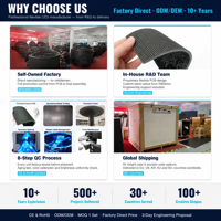 Layar LED Lengkung Fleksibel Bergaransi 2 Tahun, Video Wall P1.5 P2 Panel Lunak 1000nits 8K IP65 Tahan Air Jangka Panjang