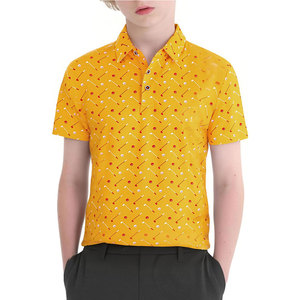 Polo de Golf de Alto Rendimiento para Jóvenes, Secado Rápido, Transpirable, Manga Corta, Ropa Deportiva Informal, Ropa Deportiva para Actividades al Aire Libre - Product Image 1
