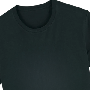 Camiseta Negra Lisa Premium, Impresión de Logotipo Personalizado, OEM al por Mayor, Unisex, Algodón Suave, Ropa de Alta Calidad, Fabricante Mayorista - Product Image 5