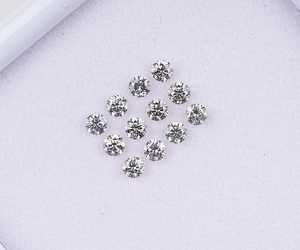 OM GEMS Diamante Natural Suelto de 2.80 MM, Corte Brillante, Color Claro, Certificado para Joyería - Product Image 1