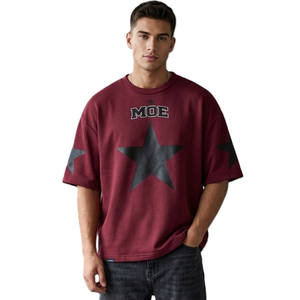 Maillot de football américain style vintage pour homme, coupe oversize, motif étoile, tissu respirant, streetwear, tenue d'équipe, production personnalisée - Product Image 4