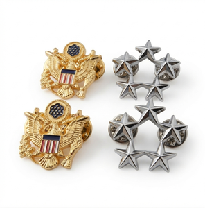 Insignias de Servicio, Pin para Uniforme, Recuerdo 3D de EE. UU. Trabajos de Bordado Artesanal Personalizados de Metal, Estilo Folk - Product Image 3