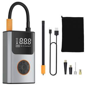 Compressore d'Aria Portatile Mini con Display Digitale LED, Gonfiatore Pneumatici 150 PSI, Ugello Gonfiabile, Power Bank di Emergenza SOS per Situazioni di Emergenza - Product Image 1