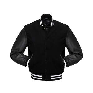 Chaqueta Varsity Blanca de Béisbol para Hombre, de Alta Calidad, al por Mayor, Elegante y Duradera, Ropa Exterior para Equipos - Product Image 1