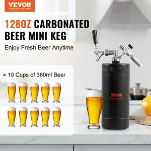 128Oz 4L Mini Keg 304 Acero inoxidable presurizado cerveza Growler CO2 regulador grifo a prueba de fugas anillo de barril cerveza artesanal casera - Product Image 2