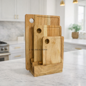 Planches à découper en bois durables pour la cuisine, planches à découper personnalisées, planches à découper longues et durables en acacia, planches à charcuterie rectangulaires avec poignée - Product Image 1