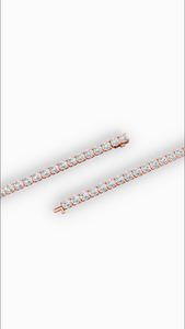 Bracelet tennis allongé à quatre griffes avec diamants de laboratoire ronds 12 carats en or 18 carats – Vente en gros, Fabricant et Fournisseur de Bijoux Fins OEM - Product Image 6