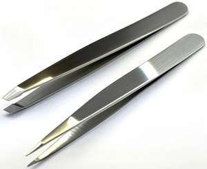 Kit de pinces à cils en acier inoxydable de haute qualité pour l'extension de faux cils, outils professionnels de soins de beauté - Product Image 1