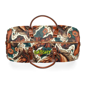 Sac de voyage en cuir avec compartiment à chaussures, grand sac de week-end vintage en cuir véritable pour les voyages de fin de semaine et la salle de sport - Product Image 5