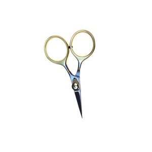 Tijeras ajustables de acero inoxidable para atado de moscas de pesca con anillos dorados, herramientas de belleza para uso en salón con tornillo ajustable - Product Image 6