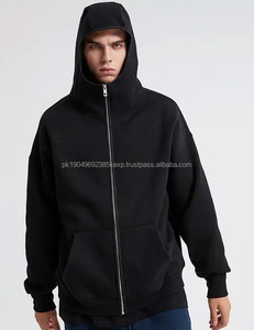 Sudadera con Capucha Personalizada AR2568, Lisa, 350GSM, Estilo Urbano, Holgada, con Cremallera, Gruesa, para Hombre - Product Image 1