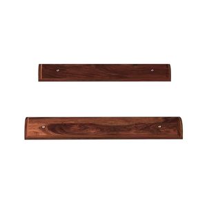 Wall <b>Mounted</b> Wooden Poster <b>Frame</b> Display Shelf <b>with</b> Floating Metal <b>Frame</b> Rectangle Shape for Living Room Bedroom - Product Image 3