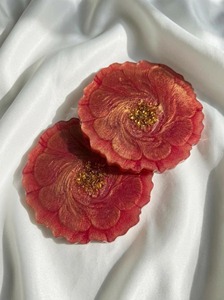 Handmade Travertine <b>Coasters</b> Set Natural Resin Drink <b>Coasters</b> Minimal Home <b>Table</b> Decor Customized Color Cumtimized Shape - Product Image 6