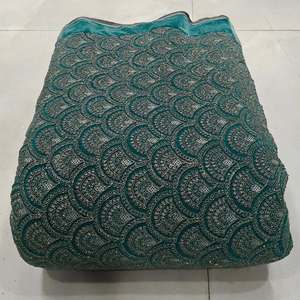 Tela de bordado con lentejuelas y cuentas de georgette para prendas de vestir, para compradores de ropa y exportadores del Reino Unido - Product Image 2