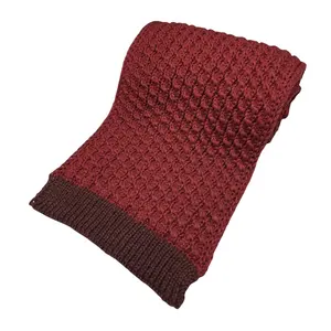 Cable pattern warm scarf for women winter