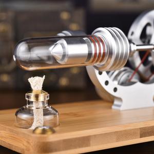 Kit <span class=keywords><strong>Moteur</strong></span> <span class=keywords><strong>Stirling</strong></span> à Air Chaud Éducatif avec Générateur d'Électricité et Lumières LED pour l'Enseignement en Classe - Product Image 4