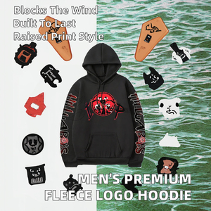 Nouveau design unisexe, sweat à capuche à manches régulières de haute qualité, logo personnalisé, couleur unie, lavé, respirant, polaire d'hiver - Product Image 2