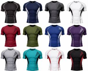 <b>Men's</b> Compression Performance T Shirt Quick Dry Short Sleeve Gym Fitness Training Running <b>Base</b> <b>Layer</b> Sports Compression T-Shirt - Product Image 6