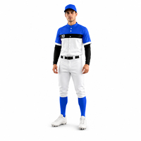 Seragam Baseball Desain Baru Bahan Bernapas Ringan Tahan Lama Nyaman Dipakai Seragam Olahraga Kustom untuk Tim Unisex