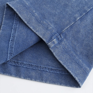 Camiseta de Moda para Hombre y Mujer, Larga, Oversize, Lavada al Ácido, 100% Algodón, Personalizable, con Acabado Lavado para Uso en Marca - Product Image 5