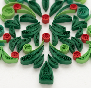 การ์ดควิลลิ่งลายต้นสนสำหรับธีมคริสต์มาส  การ์ดควิลลิ่งโนเอลพร้อมซองจดหมาย การ์ดอวยพรทำมือสำหรับของขวัญ ขายส่ง - Product Image 2