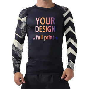 Men’s Long Sleeve <b>Compression</b> Rash Guard for Swimming and Surfing - Product Image 1