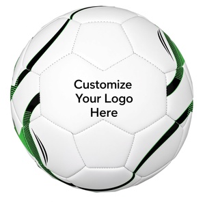 Ballon de football personnalisable blanc, vert, noir, entraînement, matériau PU durable, 0,4-0,45 kg - Product Image 4