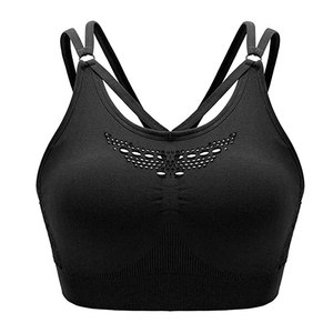 Sujetador Deportivo Negro para Mujer, Cuello Redondo, Transpirable, Ajustado, Sin Mangas, Absorbe la Humedad, 100% Algodón, Logotipo Personalizado del Equipo, Todas las Temporadas - Product Image 6