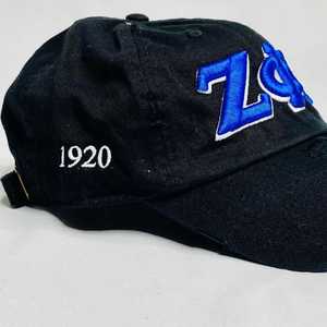 Zeta Phi Beta <b>Black</b> Hat ZPB Embroidered Sorority <b>Baseball</b> <b>Cap</b> Distressed Adjustable Strap Casual Stylish Women <b>Cap</b> - Product Image 6