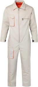 Overol de Trabajo Multibolsillos para Hombre, Manga Larga, con Cierre Frontal, Uniforme Industrial, Overol de Trabajo para Taller - Product Image 2