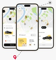 Meilleurs services de développement d'applications de réservation de taxis pour Android et Linux - Solutions de mobilité à la demande évoluables basées sur Internet (Stock)