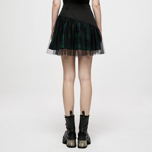 2026 High Sell Women's Gothic Skirts <b>Mini</b> Plaid Skirt High Waist A-Line Party Custom Handmade Oem Odm - Product Image 5