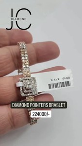 Bracelets et bracelets en or rose avec diamants de laboratoire 6.17 Ct SI Clarity Round Brilliant Cut Bijoux pour femmes - Product Image 5