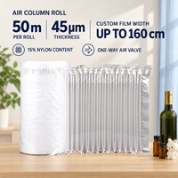Film de protection antistatique à absorption des chocs en PE PA de qualité supérieure, emballage moderne, rouleau de colonne d'air gonflable pour composants informatiques