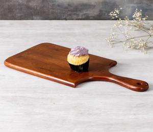 Grande assiette de service en bois d'acacia naturel, plateau pour fromage, pain, en-cas, cuisine, vaisselle de table - Product Image 6