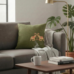 Hermosa funda de cojín para sofá de algodón de color sólido personalizada, de doble cara, disponible en súper suave, 100% algodón, para decoración del hogar. - Product Image 6