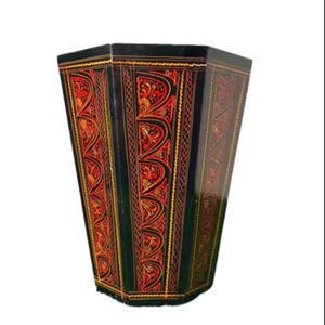 Poubelle en bois robuste, bac à déchets en bois massif pour la collecte quotidienne des déchets en intérieur, maison, bureau, hôtel, restaurant, salle de bain - Product Image 1