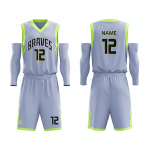 Ensemble de maillot et short de basket-ball personnalisés, uniforme de basket-ball réversible sublimé, qualité supérieure, vêtements de sport d'équipe - Product Image 1