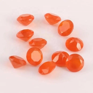 Pierre précieuse naturelle de qualité supérieure, cornaline orange de 6 mm, taille brillant ronde facettée, pierre précieuse authentique en vrac pour la fabrication de bijoux, fournisseur direct - Product Image 2