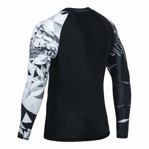 <b>Custom</b> Long Sleeve <b>Compression</b> <b>Shirt</b> for Surf MMA BJJ Sublimated Jiu Jitsu Rashguard <b>Design</b> Breathable Wholesale Rash Guard - Product Image 2