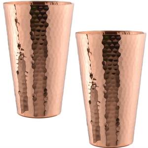 Verre à boire artisanal en cuivre martelé, vaisselle traditionnelle en cuivre - Product Image 1